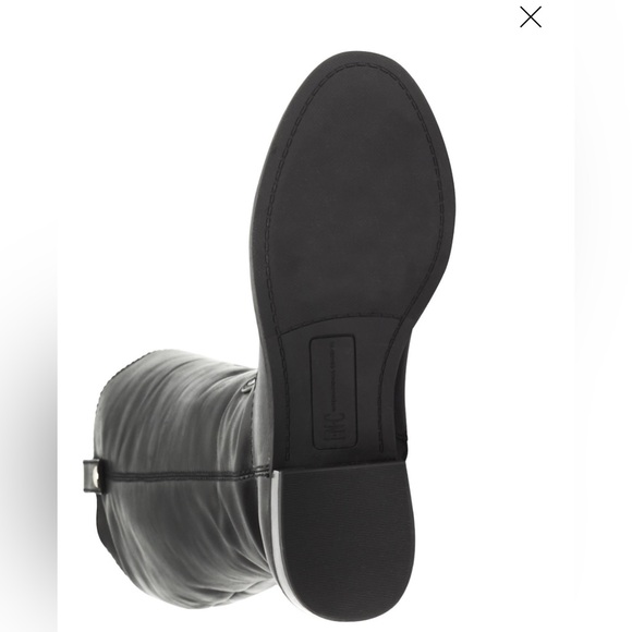 INC Fawne Leather Knee High Boots in Black - Picture 6 of 7